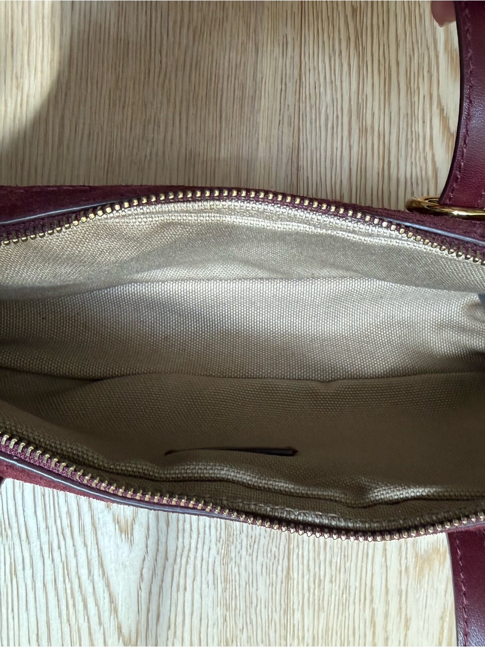 Madewell The Top Zip Suede Shoulder Bag NWOT - Picture 10 of 10